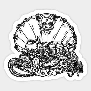 Treasure Shell - Inktober 19-21 Sticker